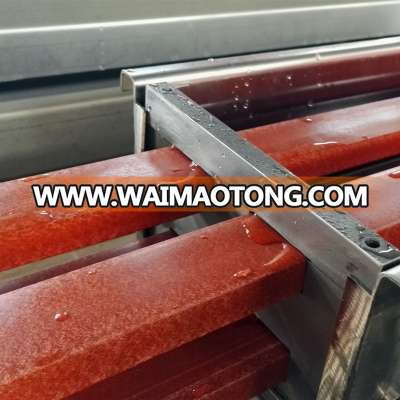 WPC wood plastic door frame stair railing composite decking machine price