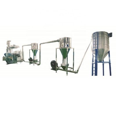 Waste PP PE  plastic and wood powder  granule making machine price /Paraller double screw WPC granulating line