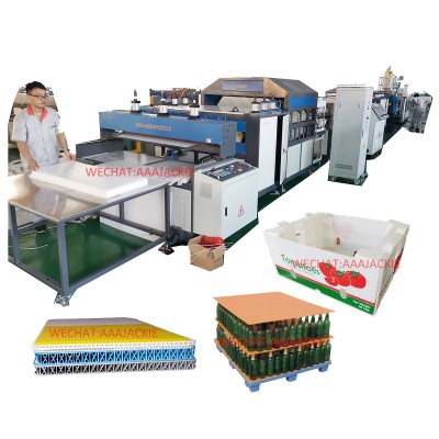 PP Cross Hollow Flute Sheet Board  Extrusion Machine with Servo Motor