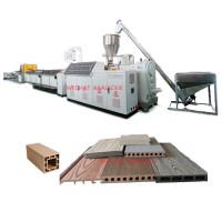 Wood Plastic Composite WPC Decking Fence Pillar Production  Extrusion Line