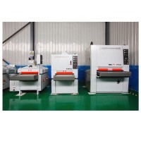 PE WPC floor sanding machine / wood plastic products surface treatment